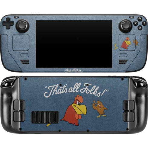 Looney Tunes Foghorn Leghorn Thats All Folks Steam Deck Handheld Gaming Computer Skin